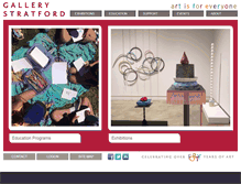 Tablet Screenshot of gallerystratford.on.ca